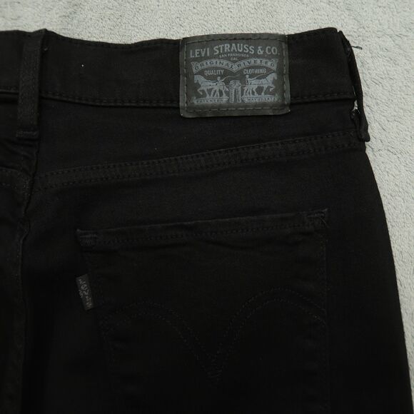 Levi's Jeans Women's Size 4M Black Mid-Rise Classic Straight Denim 29" Inseam - Picture 15 of 16